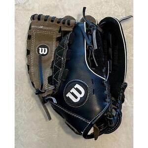 Wilson Dual Hinge A03LB15B5115 Size 11 1/2" Leather Baseball Glove A350 ~ R Hand